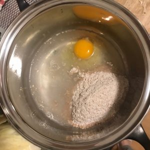 flour, water, egg